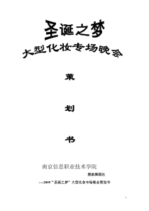 “炫憾南信”大行晚会策划书