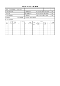 PPAP中英文报告模板-11.控制计划