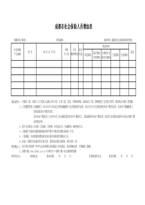 成都市社保人员增加表