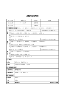 创新港湾工程公司办公室后勤岗位说明书