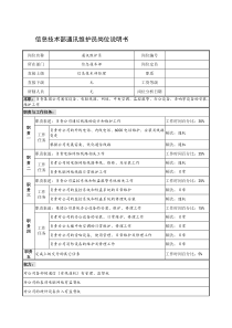 制鞋企业信息技术部通讯维护员岗位说明书