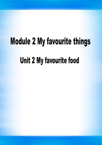 2BM2U2.1My-favourite-food