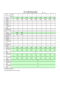 财务净现值内部收益率投资回收期计算模板