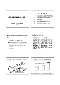 第01章-药物有效性和安全性评价概论