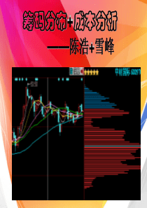 筹码分布“加”成本分析—陈浩“加”雪峰