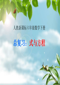 式与方程-整理复习