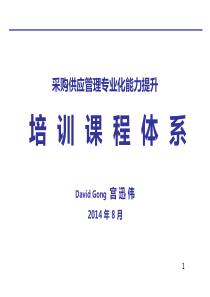 采购与供应链管理专业能力提升体系(宫迅伟)