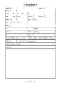 现场勘查报告