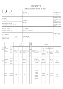 LEDEMC3030产品控制计划XXXX-01-29