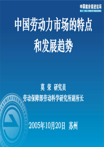 最新中国劳动力市场的特点