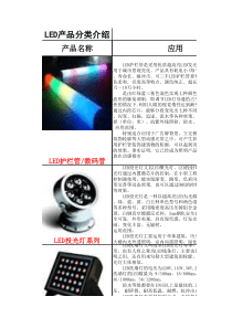 LED产品种类