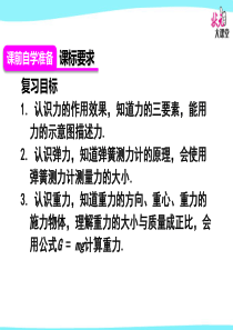 八年级物理第七章-力上课课件本章复习和总结