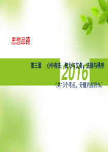 2016中考政治总复习课件第三章--心中有法;权力与义务;法律与秩序(人教版).ppt