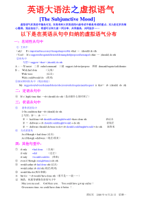 英语虚拟语气