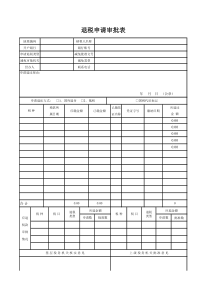 地税退税申请审批表