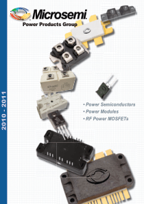 Microsemi功率半导 体产品线资料XXXX
