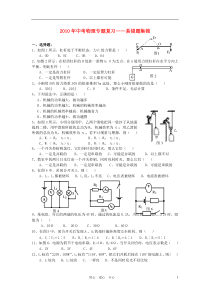 中考物理专题复习-易错题集锦