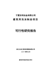 聚苯乙烯泡沫塑料生产线建设项目