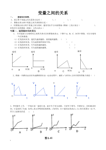 北师大版七年级数学下册变量之间的关系-专题复习