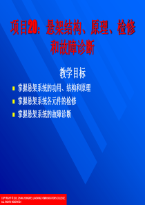 项目20：悬架结构、原理、检修和故障诊断