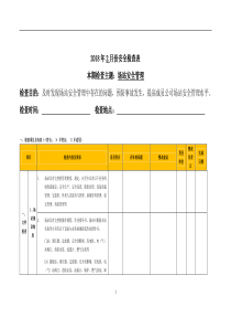 天然气场站安全检查表