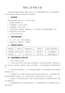 代理记账公司绩效工资考核方案