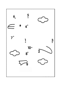 学前儿童练习-数字1-10连线