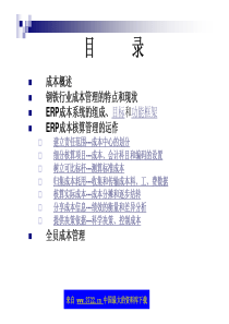 钢铁行业的成本核算与管理（PDF 34页）