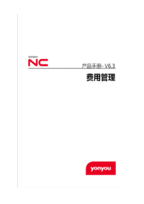 NCV63产品手册-费用管理