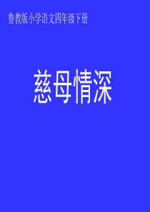 慈母情深-课件设计