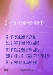 第十一章投资组合的业绩评价-PPT精品