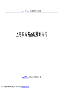 上海东方名品城策划报告(1)