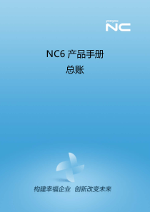 NC6产品手册-总账