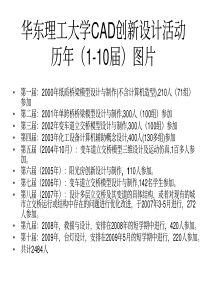 华东理工大学CAD创新设计活动历年（1-10届）图片