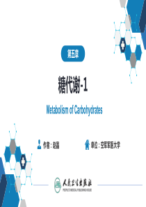 生物化学及分子生物学(人卫第九版)-05-01节糖代谢