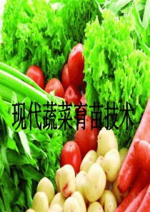 现代蔬菜育苗技术