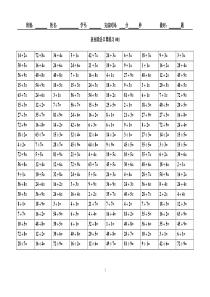 表内除法口算练习(共10份)