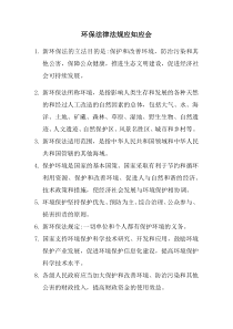 环保法律法规应知应会