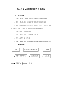 药品不良反应应急预案及处理流程