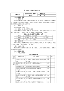 技术研发人员绩效考核方案