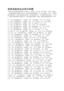 地质技能大赛填图和说明试题