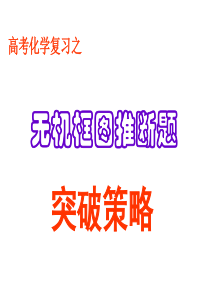 无机图框题推断策略1