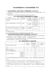 室内装饰装修材料10项有害物质限量