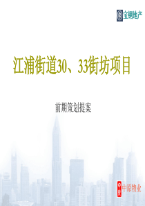 中原-江浦街道30、33街坊项目前期策划提案