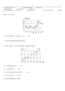 五年级-下册-折线统计图-测试题