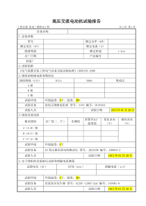 1.高压交流电动机试验报告