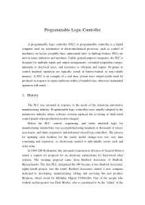 可编程控制器英文文献及其翻译