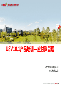 U8V101产品-应付款管理(顾问)