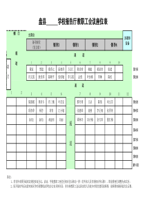 教职工会场座位示意图(模板)