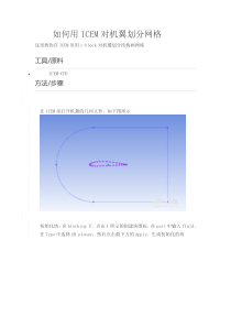 ICEM划分翼型C网格